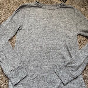 Gray Long Sleeve Thermal Top